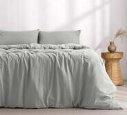 Dreamaker Super King Quilt Cover Set Grey