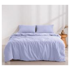 Dreamaker Super King Quilt Cover Set Lilac
