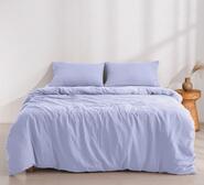 Dreamaker Super King Quilt Cover Set Lilac