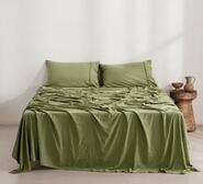 Dreamaker Superfine Microfibre Double Sheet Set Olive