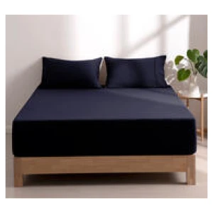 Dreamaker Superfine Microfibre King Fitted Sheet Set Blue