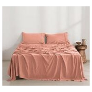 Dreamaker Superfine Microfibre King Olive Sheet Set Pink
