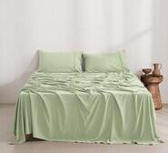 Dreamaker Superfine Microfibre King Single Green Sheet Set Green
