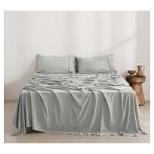 Dreamaker Superfine Microfibre Super King Charcoal Sheet Set Grey