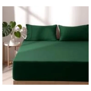 Dreamaker Superfine Microfibre Super King Fitted Sheet Set Green