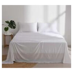 Dreamaker Superfine Microfibre Super King Sheet Set White