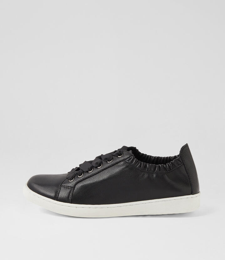 Durst Black White Leather Sneakers