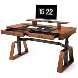 Eureka TX63 Electric Standing Desk - Walnut