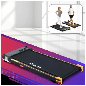 Everfit 2 Side Walking Pad Treadmill with Massage Function Fitness 380mm Black