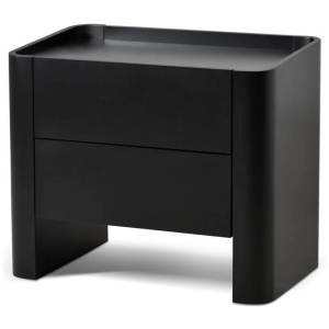 Ex Display - Latonya Bedside Table - Matte Black by Interior Secrets - AfterPay Available