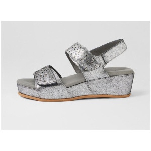 Fancey Argento Leather Sandals