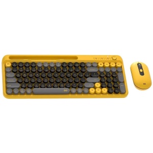 Fantech GO MOCHI101 95% Wireless Keyboard and Mouse Combo - Yellow