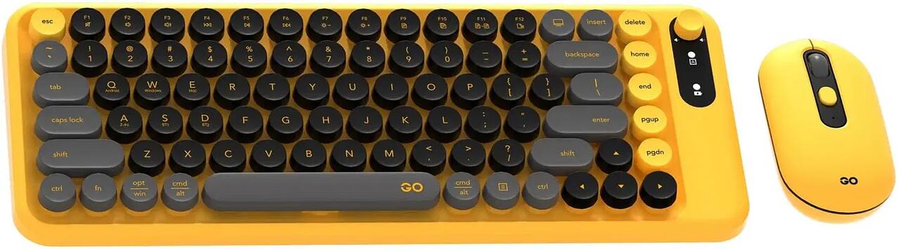 Fantech GO MOCHI85 75% Wireless Keyboard and Mouse Combo - Yellow