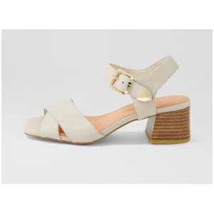 Fayza Vanilla Leather Sandals