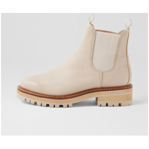Femi Nougat Tumble Leather Chelsea Boots