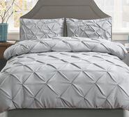 Flozia King Quilt Cover Set Grey