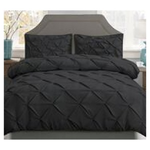Flozia Queen Quilt Cover Set Black