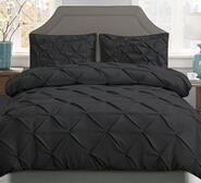 Flozia Queen Quilt Cover Set Black