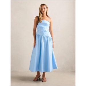 Forever New Women's Ashton Ruched Midi Dress in Dutch Canal
