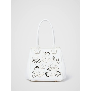 Forever New Women's Clementine Cutout Floral Tote Bag in White