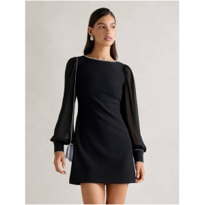 Forever New Women's Indie Embellished Mini Dress in Black