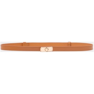 Forever New Women's Lara Lock Buckle Belt in Tan