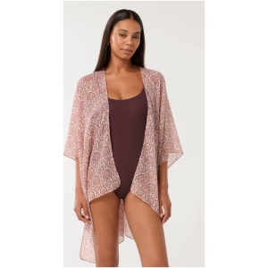 Forever New Women's Lora Summer Kaftan Shirt in Red Geo