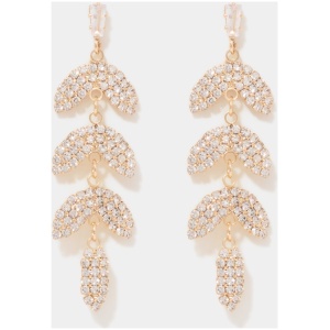Forever New Women's Melody Stone Petal Drop Earrings in Gold/Crystal
