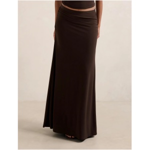 Forever New Women's Mimi Petite Flute Maxi Skirt in Bitter Chocolate Co-Ord