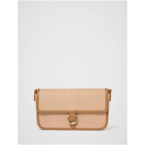 Forever New Women's Naomi Weave Shoulder Bag in Tan/Natural
