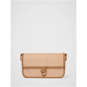 Forever New Women's Naomi Weave Shoulder Bag in Tan/Natural