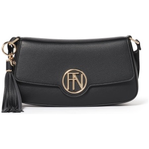 Forever New Women's Sandy Logo Shoulder Bag Signature in Black