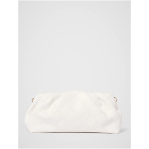 Forever New Women's Saskia Soft Quilt Clutch Bag in White