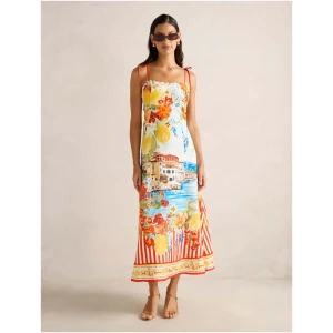 Forever New Women's Sicilia Printed Midi Dress in Tropea Postcard