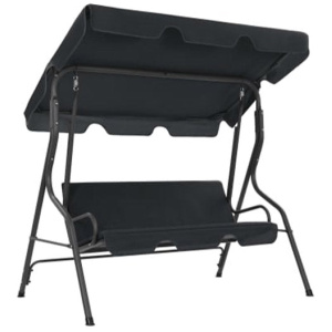 Garden Swing Bench Anthracite 170X110X153 Cm