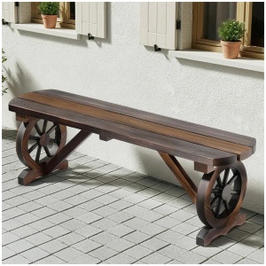 Gardeon Outdoor Garden Bench Seat Wooden Patio Furniture Wagon Dining Chair