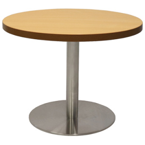 Globe Coffee Table Beech Stainless Steel