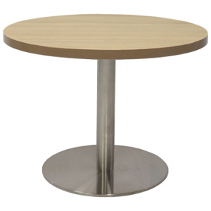 Globe Coffee Table Natural Oak Stainless Steel