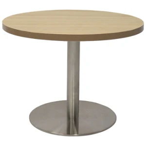 Globe Coffee Table Natural Oak Stainless Steel