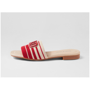 Goggie Red Vanilla Fabric Sandals