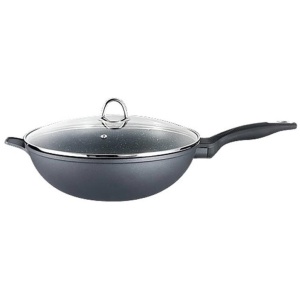Granite Non Stick Wok with Lid Size 30cm by Baccarat