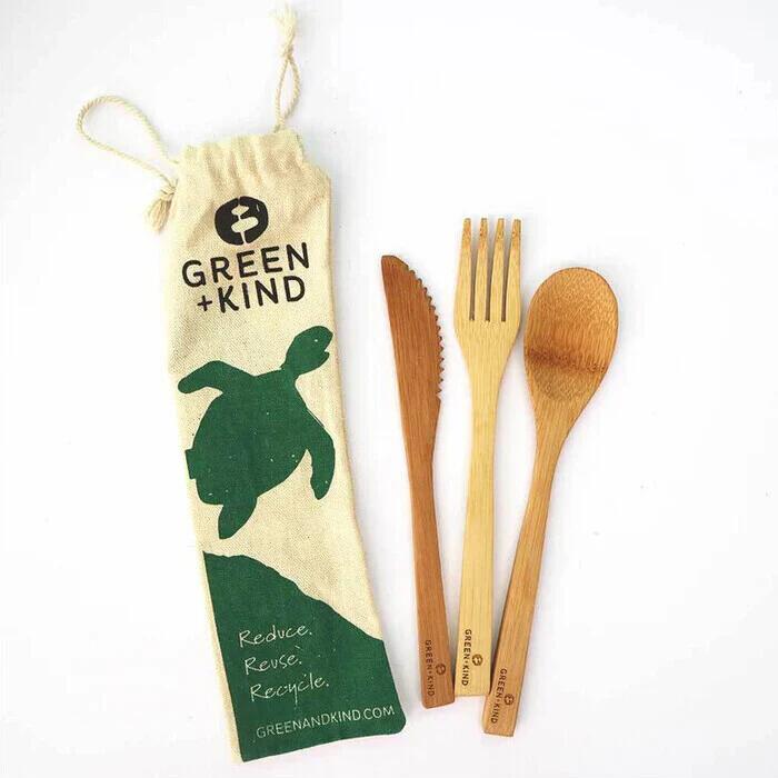 Green + Kind Bamboo Cutlery Set - Essentials