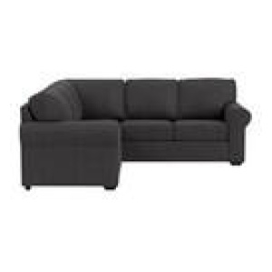 Hampton 5 Seater Left Corner Sofa Black