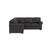 Hampton 5 Seater Left Corner Sofa Black