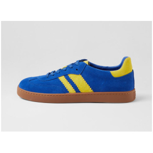 Hanni Cobalt Light Canary Suede Sneakers