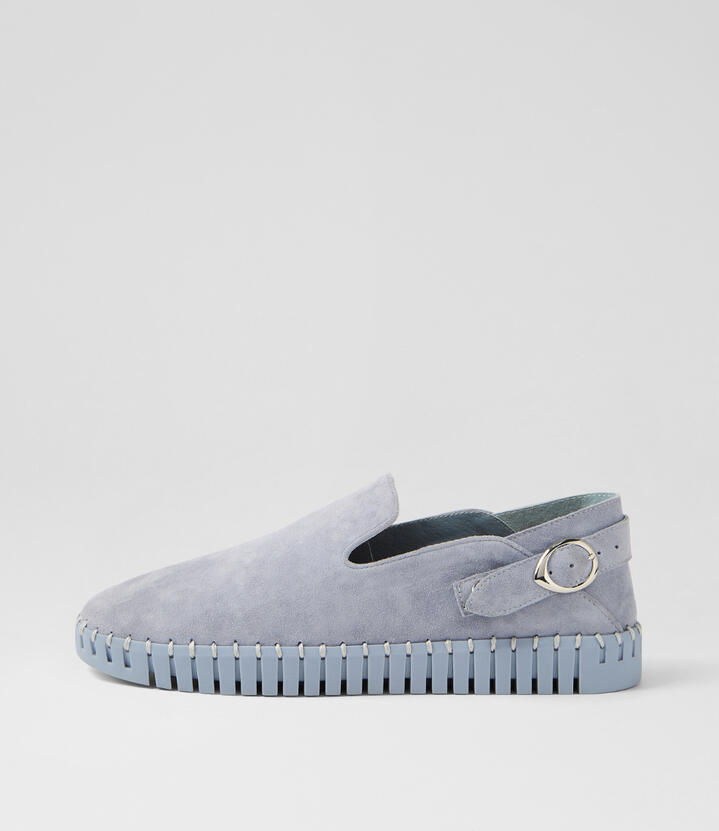 Harsin Denim Pl Denim Suede Flat Shoes