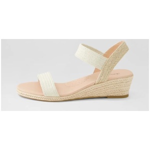 Havan Cream Weave Elastic Sandals