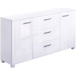 High Gloss Sideboard Storage Cabinet Cupboard White