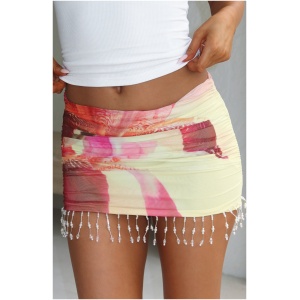 I Know It's Me Mini Skirt Lemon Spritz