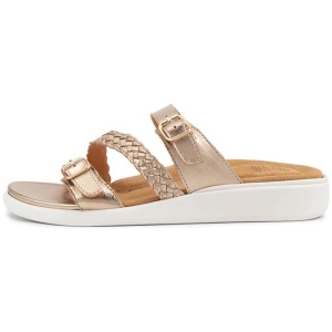 Ianna W Champagne Leather Sandals
